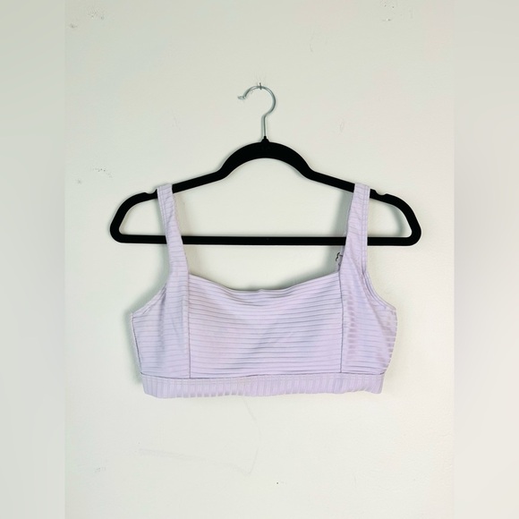 Rip Curl Other - Ripcurl ribbed surf crop lavender bikini top womans medium